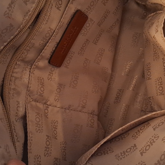 Michael Kors Signature Logo Canvas Handbag - Picture 8 of 10